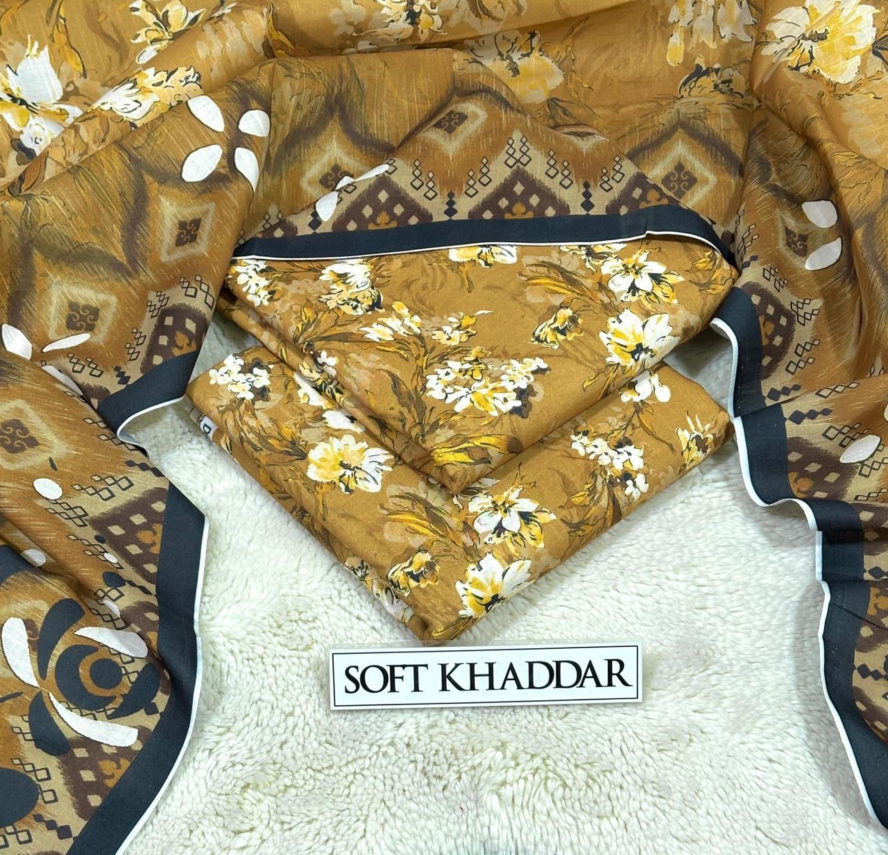 3PC SWISS SOFT KHADDER 3PC 🔥 KHADDER