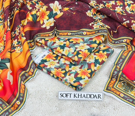 3PC SWISS SOFT KHADDER 3PC 🔥 KHADDER