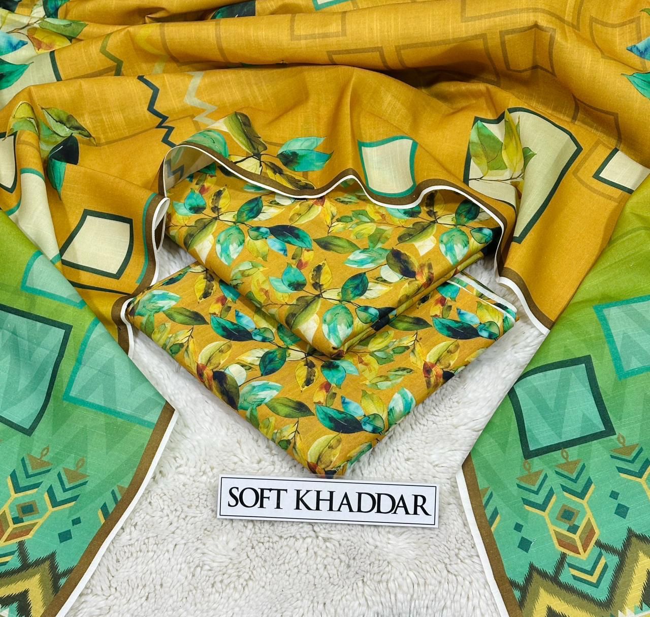 3PC SWISS SOFT KHADDER 3PC 🔥 KHADDER