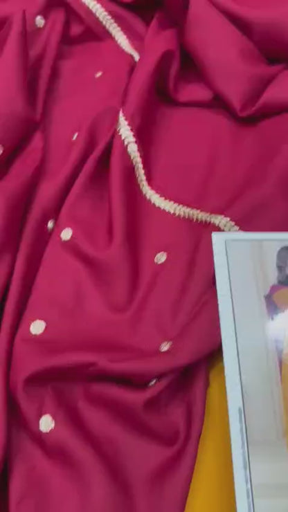 3pc URGE 🟨 DHANAK 3PC Embroidered