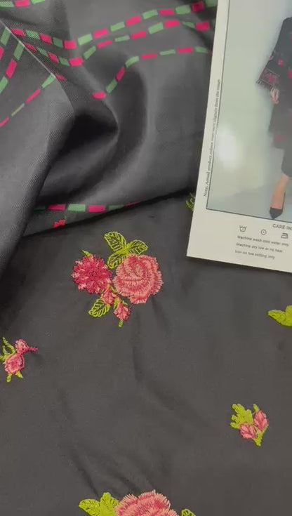 3pc URGE 🟨 DHANAK 3PC Embroidered