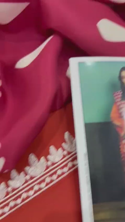 3pc URGE 🟨 DHANAK 3PC Embroidered