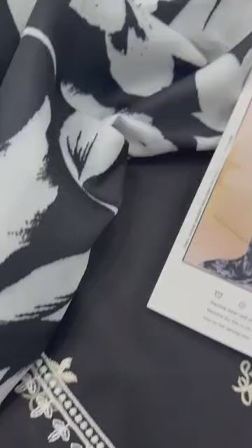 3pc URGE 🟨 DHANAK 3PC Embroidered