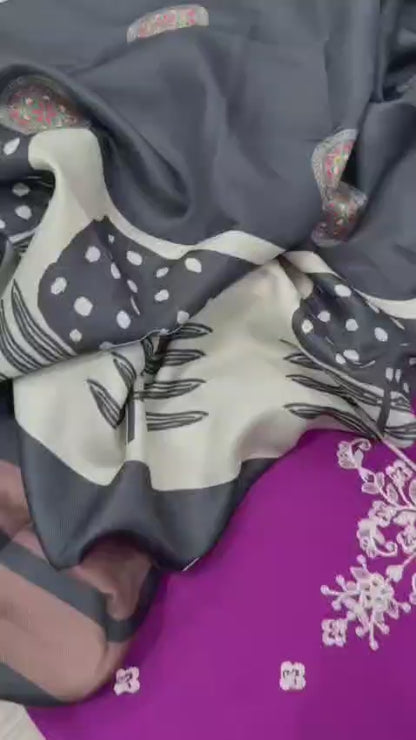 3pc URGE 🟨 DHANAK 3PC Embroidered