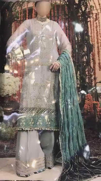 Adan Libas Chiffon Embroidered