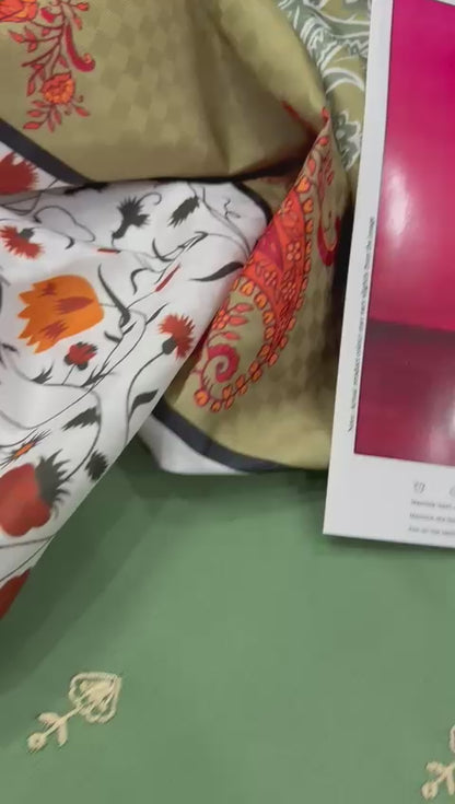 3pc URGE 🟨 DHANAK 3PC Embroidered