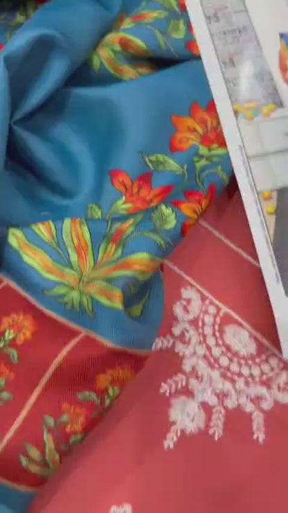 3pc URGE 🟨 DHANAK 3PC Embroidered