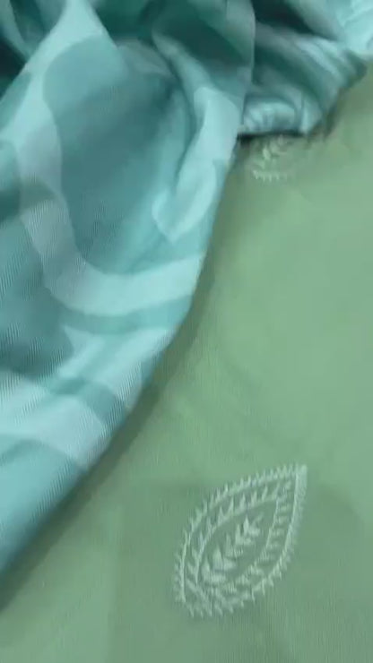 3pc URGE 🟨 DHANAK 3PC Embroidered