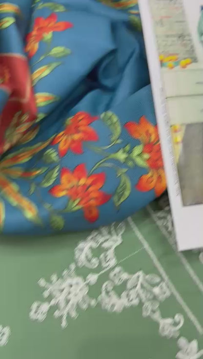 3pc URGE 🟨 DHANAK 3PC Embroidered