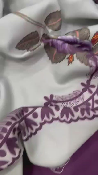 3pc URGE 🟨 DHANAK 3PC Embroidered