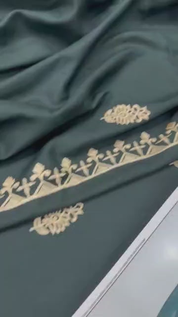 3pc URGE 🟨 DHANAK 3PC Embroidered