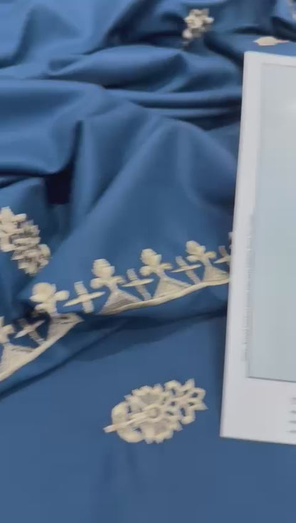 3pc URGE 🟨 DHANAK 3PC Embroidered