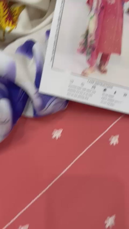 3pc URGE 🟨 DHANAK 3PC Embroidered