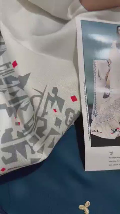 3pc URGE 🟨 DHANAK 3PC Embroidered